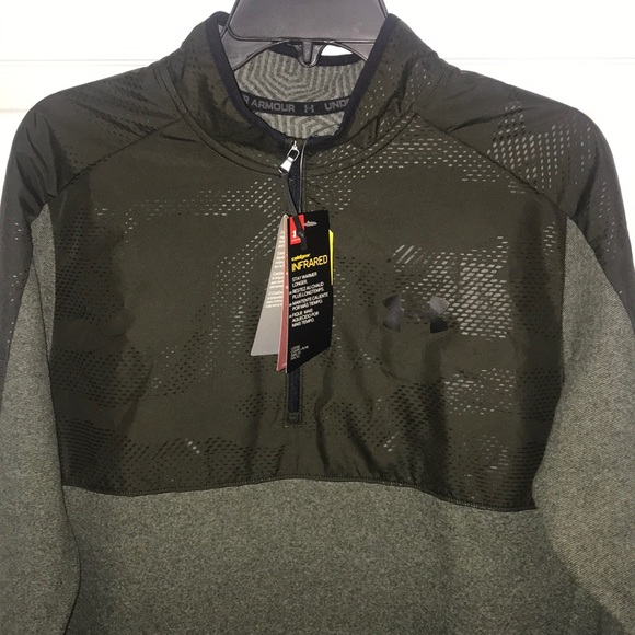 NWT Mens Under Armour Infrared Jacket Small $70 Baroque Green - Picture 4 of 11
